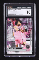 Lionel Messi 2025 Topps Now MLS #1 (CGC 10) at PristineAuction.com