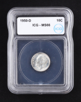 1950-D Roosevelt Silver Dime (IGC MS66) at PristineAuction.com