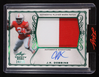 J.K. Dobbins 2020 Leaf Trinity Patch Autographs Green Spectrum #PAJKD EXCH RC #24/25 at PristineAuction.com