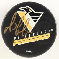 Mario Lemieux Signed Penguins Logo Hockey Puck (Beckett) at PristineAuction.com