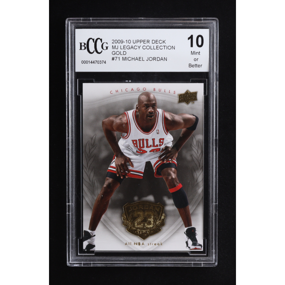 Michael Jordan 2009-10 Upper Deck Michael Jordan Legacy Collection Gold #71 (BCCG 10) at PristineAuction.com