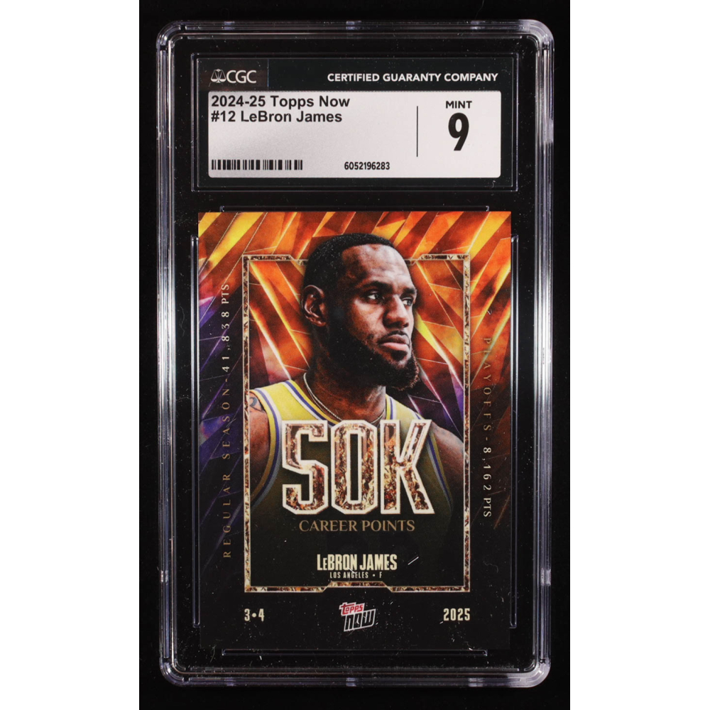 LeBron James 2024-25 Topps Now #12 (CGC 9) at PristineAuction.com