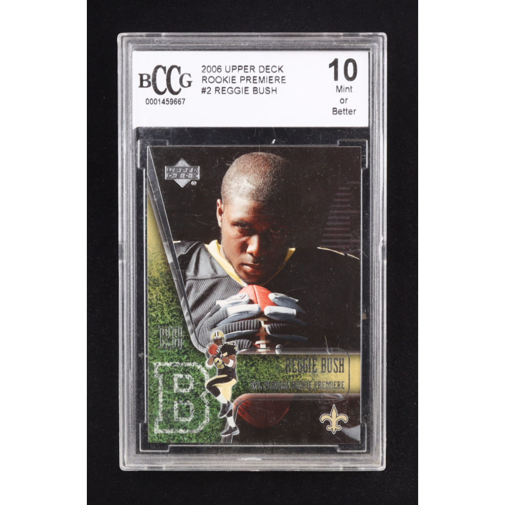 Reggie Bush 2006 Upper Deck Rookie Premiere #2 RC (BCCG 10) at PristineAuction.com