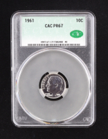 1961 Proof Roosevelt Silver Dime (CACG PR67) at PristineAuction.com