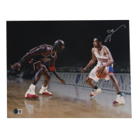 Allen Iverson Signed 76ers 11x14 Photo (Beckett) at PristineAuction.com
