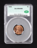 1945 Lincoln Wheat Cent (CACG MS64RD) at PristineAuction.com