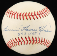 Harmon Killebrew Signed OAL Baseball Inscribed "Hammerin" & "573 HRs" (Beckett) at PristineAuction.com