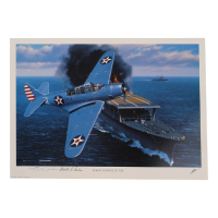 T.R. Wiebe & Walter N. Nelson Signed Stan Stokes "Scratch One Flat Top" Lithograph (AIV) at PristineAuction.com