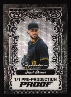 Paul Skenes 2024 Leaf Signature Series Silver Circles Pre-Production Proof RC #1/1 at PristineAuction.com