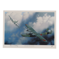 Edwin Loberg Signed Stan Stokes "An Interesting Dog Fight" Lithograph (AIV) at PristineAuction.com