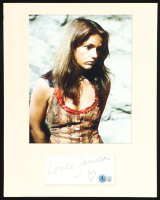 Louise Jameson Signed Custom Matted Cut Display (Beckett) at PristineAuction.com