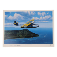 Cole Windham Signed Stan Stokes "Wings Over Waikiki" Lithograph (AIV) at PristineAuction.com