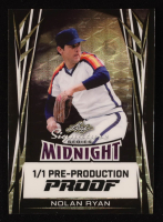 Nolan Ryan 2025 Leaf Signature Series Midnight Gold Circles Pre-Production Proof #1/1 at PristineAuction.com