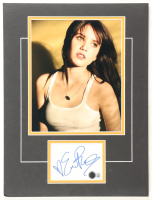 Emma Roberts Signed Custom Matted Cut Display (Beckett) at PristineAuction.com
