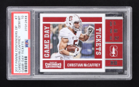 Christian McCaffrey 2017 Panini Contenders Draft Picks Game Day Tickets #7 RC (PSA 10) at PristineAuction.com