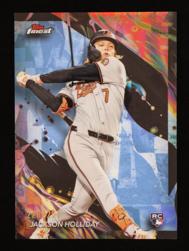 Jackson Holliday 2024 Finest Sky Blue Refractors #162 #226/250 RC