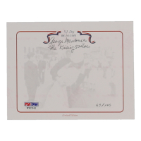 George Mendosa Signed LE Bookplate Inscribed "The Kissing Sailor" #63/100 (PSA) at PristineAuction.com