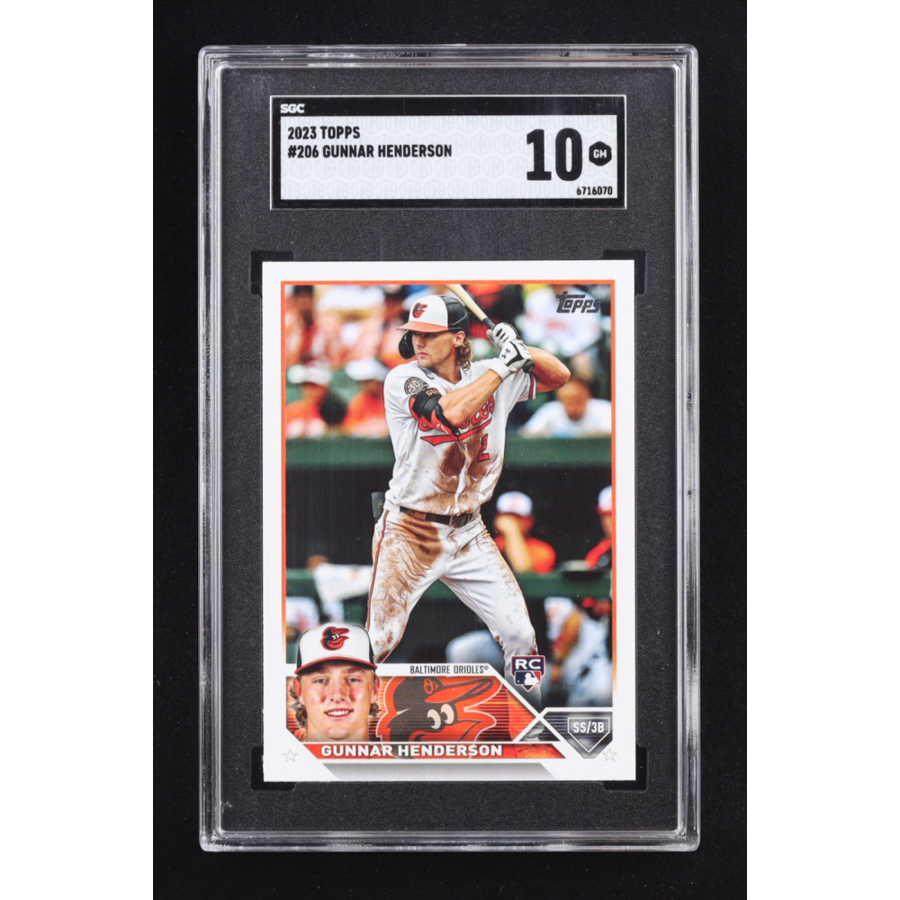 Gunnar Henderson 2023 Topps #206 RC (SGC 10) at PristineAuction.com