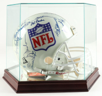 "Running Back Greats" Signed NFL Authentic On-Field Helmet Signed by (28) with Jim Brown, Earl Campbell, Marcus Allen, Tony Dorsett with Display Case (Steiner) at PristineAuction.com