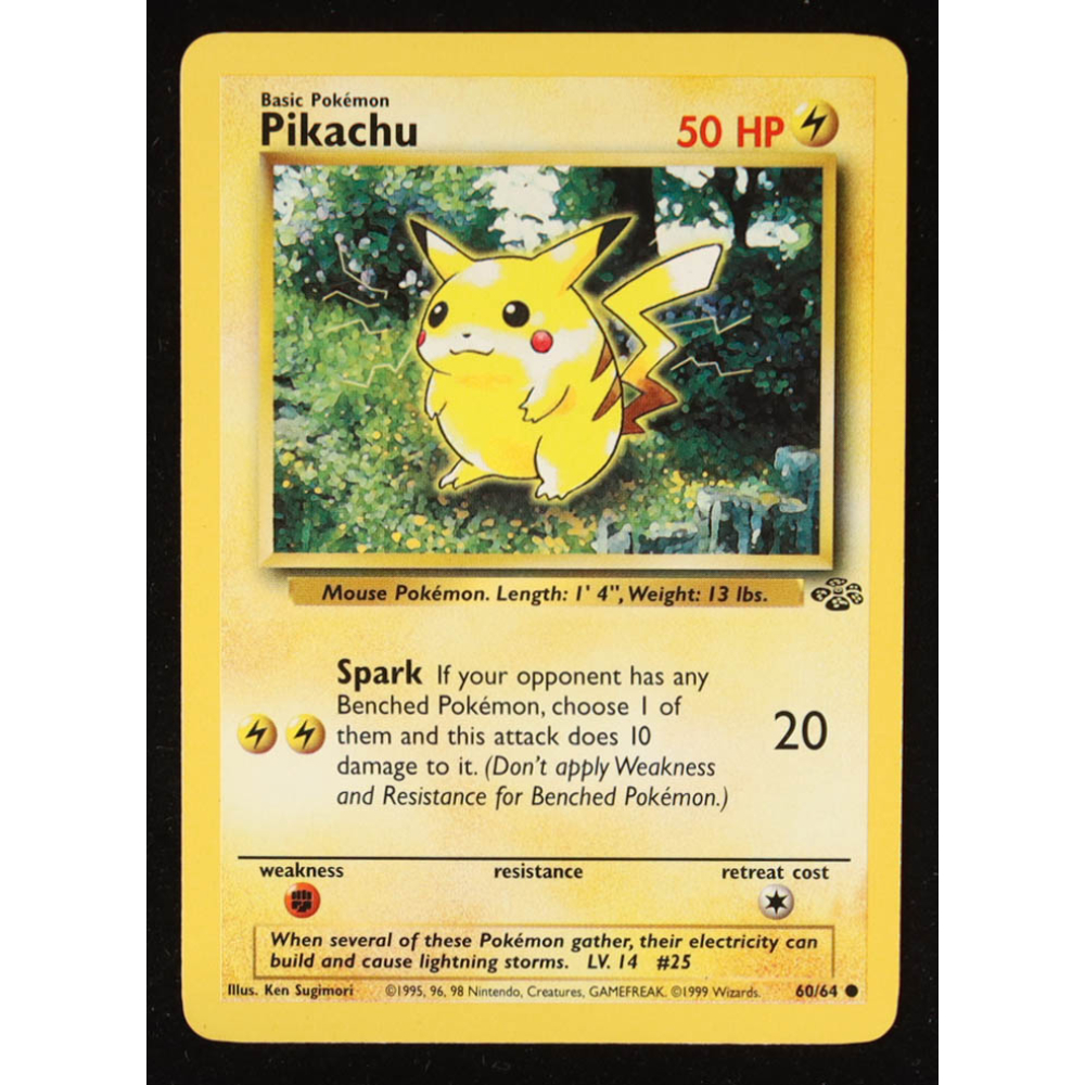 Pikachu C 1999 Pokemon Jungle Unlimited #60 at PristineAuction.com