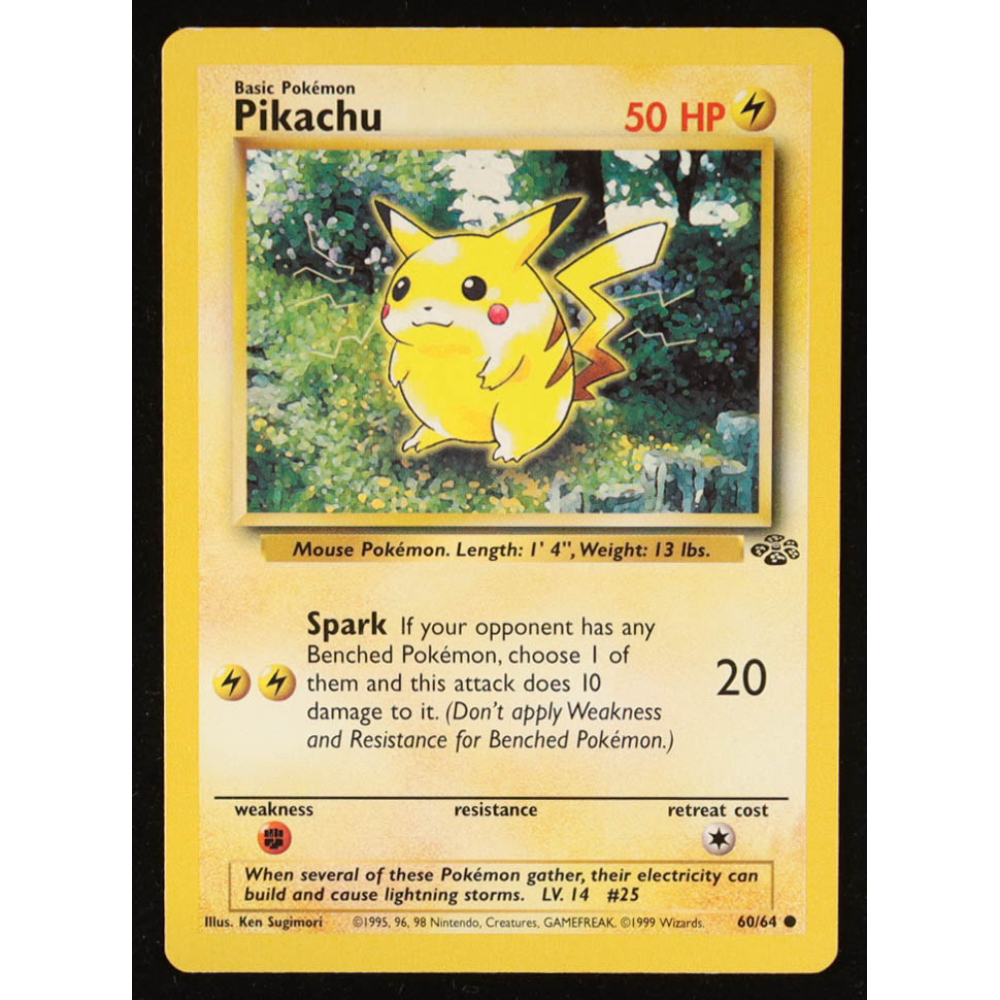 Pikachu C 1999 Pokemon Jungle Unlimited #60 at PristineAuction.com