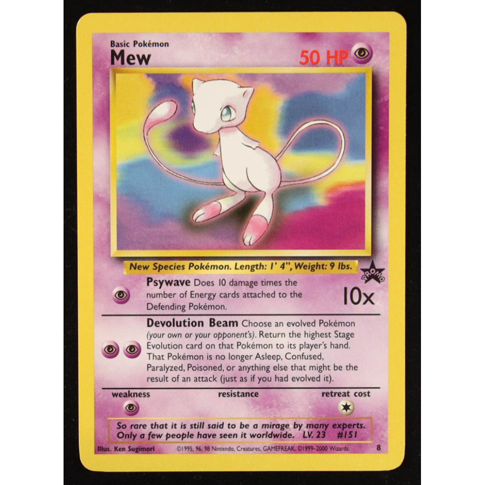 Mew 1999-03 Pokemon Wizards of the Coast Black Star Promos #8 at PristineAuction.com