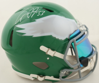 Cooper Dejean Signed Eagles Full-Size Authentic On-Field Speed Helmet With Visor (Fanatics) at PristineAuction.com