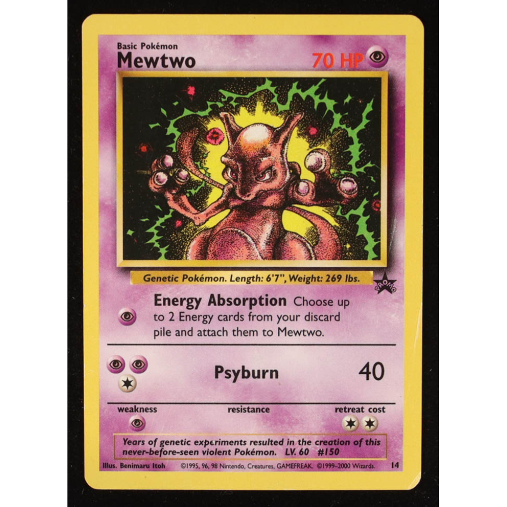 Mewtwo 1999-03 Pokemon Wizards of the Coast Black Star Promos #14 at PristineAuction.com