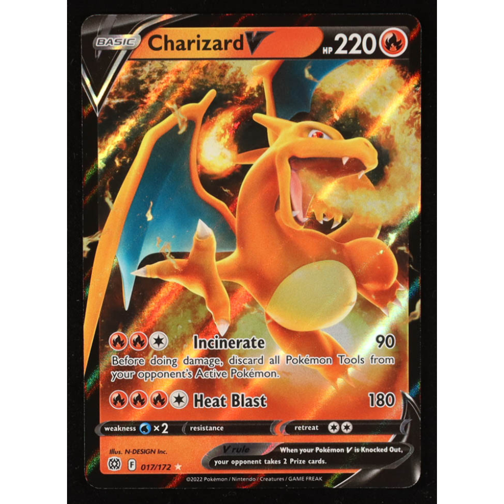 Charizard V URR 2022 Pokemon Sword and Shield Brilliant Stars #17 at PristineAuction.com