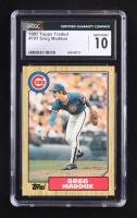 Greg Maddux 1987 Topps Traded #70T XRC (CGC 10) at PristineAuction.com