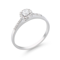 .36 CTW Natural Diamond Ring Mounted in 14Kt White Gold H-I, I1-2 | Estimated Retail Value: $8,320 (IGI) at PristineAuction.com