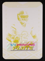 DJ Lagway 2024 Leaf Collective Press Pass Printing Plates Yellow #PPB41 #1/1 RC at PristineAuction.com