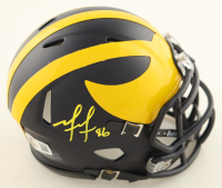 Mario Manningham Signed Michigan Wolverines Speed Mini Helmet (Beckett) at PristineAuction.com