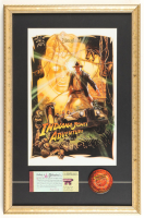 Disneyland "Indiana Jones Adventure" Custom Framed Poster Print Display With Park Ticket Booklet & Pin at PristineAuction.com