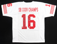 "Super Bowl XXIV Champions" Jersey Team-Signed by (16) with Steve Wallace, Danny Stubbs, Bruce Collie, Keena Turner (JSA) at PristineAuction.com