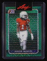 Xavier Worthy 2023 Leaf Pro Set Metal Pre-Production Proof Mojo Green #NNO #1/1 RC at PristineAuction.com