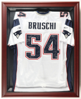Tom Brady, Tedy Bruschi, Mike Vrabel, Deion Branch | 2004 Patriots LE Custom Framed Reebok Authentic Jersey #71/100 Team-Signed By (29) (Steiner) at PristineAuction.com