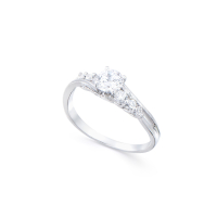.41 CTW Natural Diamond Ring Mounted in 14Kt White Gold H-I, I1-I2 | Estimated Retail Value: $6,930 (IGI) at PristineAuction.com