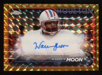 Warren Moon 2024 Topps Chrome Autographs Gold Geometric Refractors #BAWMO #42/50 at PristineAuction.com