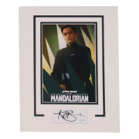 Katy O'Brian Signed "Star Wars: The Mandalorian" Custom Matted Cut Display Display (ACOA) at PristineAuction.com