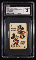 Mickey & Minnie Mouse 1946-48 Russell Mickey Mouse Card Game Grey Ink Back #2 (CGC 3) at PristineAuction.com