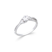 .37 CTW Natural Diamond Ring Mounted in 14Kt White Gold H-I, I1-I2 | Estimated Retail Value: $7,170 (IGI) at PristineAuction.com