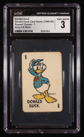 Donald Duck 1946-48 Russell Donald Duck Card Game Grey Ink Back #1 (CGC 3) at PristineAuction.com