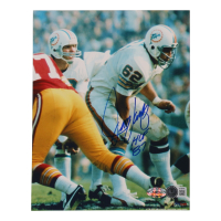 Jim Langer Signed Dolphins 8x10 Photo Inscribed "HOF '87" (Beckett) at PristineAuction.com