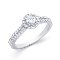 .54 CTW Natural Diamond Ring Mounted in 14Kt White Gold H-I, I1-I2 | Estimated Retail Value: $8,925 (IGI) at PristineAuction.com