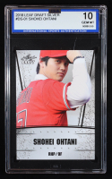 Shohei Ohtani 2018 Leaf Ohtani Draft Silver #DS01 RC (ISA 10) at PristineAuction.com