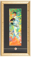 Ted Williams "The Splendid Splinter" Custom Framed Leroy Neiman Print Display With Red Sox Pin at PristineAuction.com