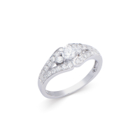 .61 CTW Natural Diamond Ring Mounted in 14Kt White Gold H-I, I1-I2 | Estimated Retail Value: $8,630 (IGI) at PristineAuction.com