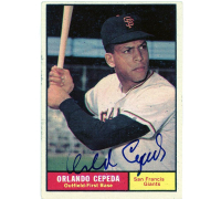 Orlando Cepeda Signed 1961 Topps #435 (JSA) at PristineAuction.com