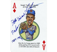 Dwight Gooden Signed Mets Playing Card Inscribed "Doctor K, Pitcher, 1984-1994" (JSA) at PristineAuction.com